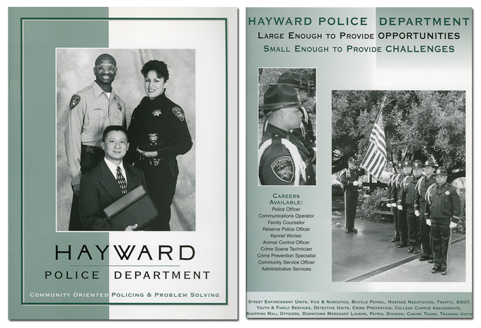 Graphic design for Hayward Police