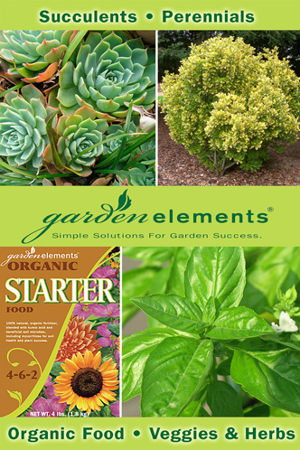Print ads and graphic design for Garden Elements